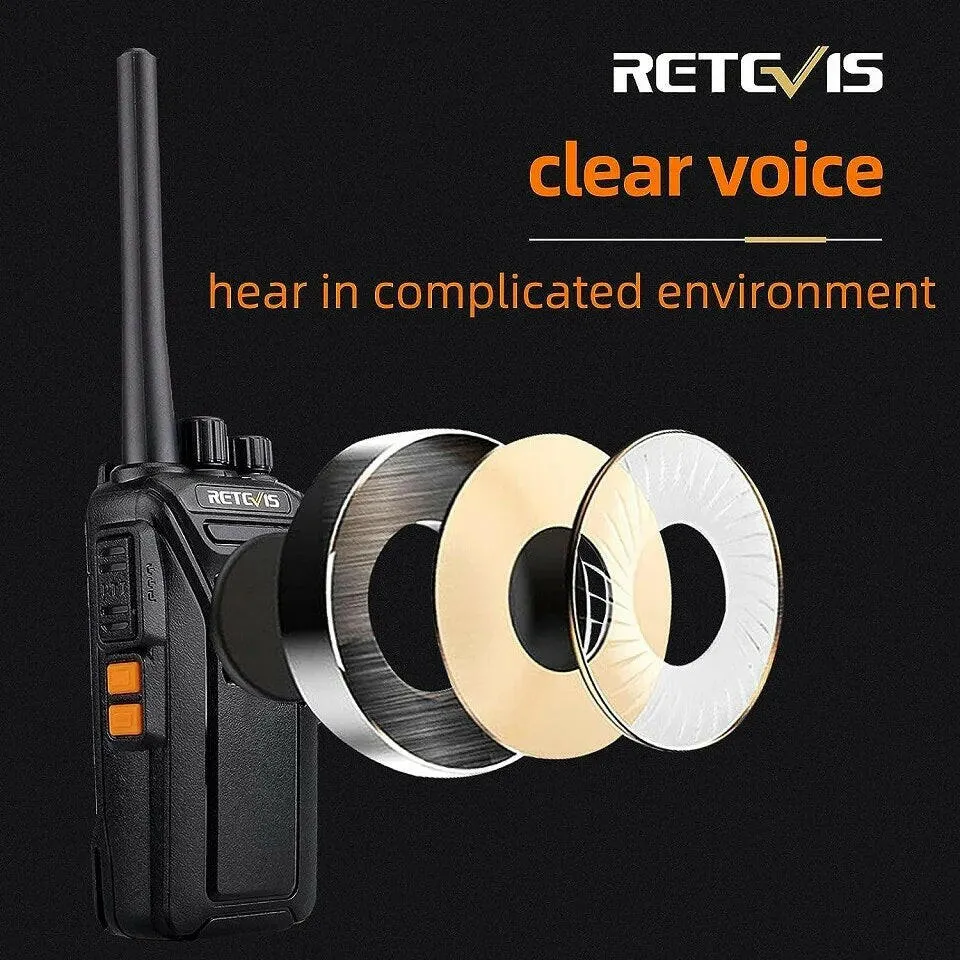 Retevis RT27 Walkie Talkie Licence-free PMR/FRS PMR446 Walkie-talkies 16/22CH VOX Scrambler Portable Two-Way Radio Transceiver