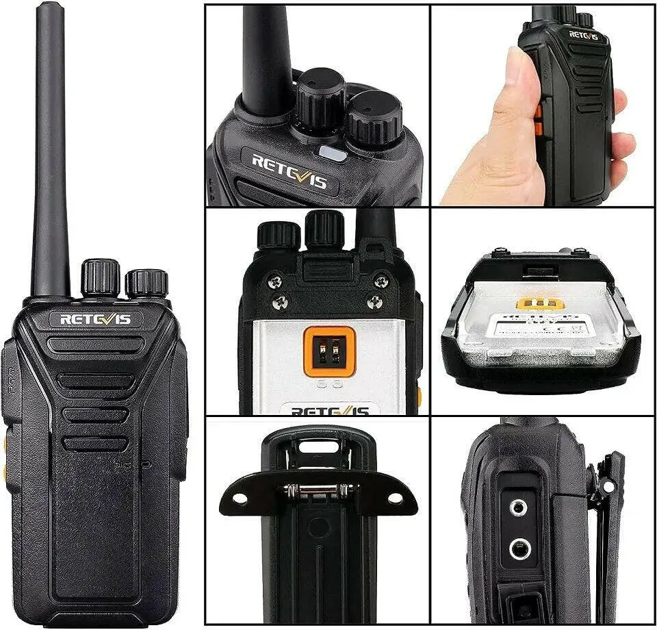 Retevis RT27 Walkie Talkie Licence-free PMR/FRS PMR446 Walkie-talkies 16/22CH VOX Scrambler Portable Two-Way Radio Transceiver