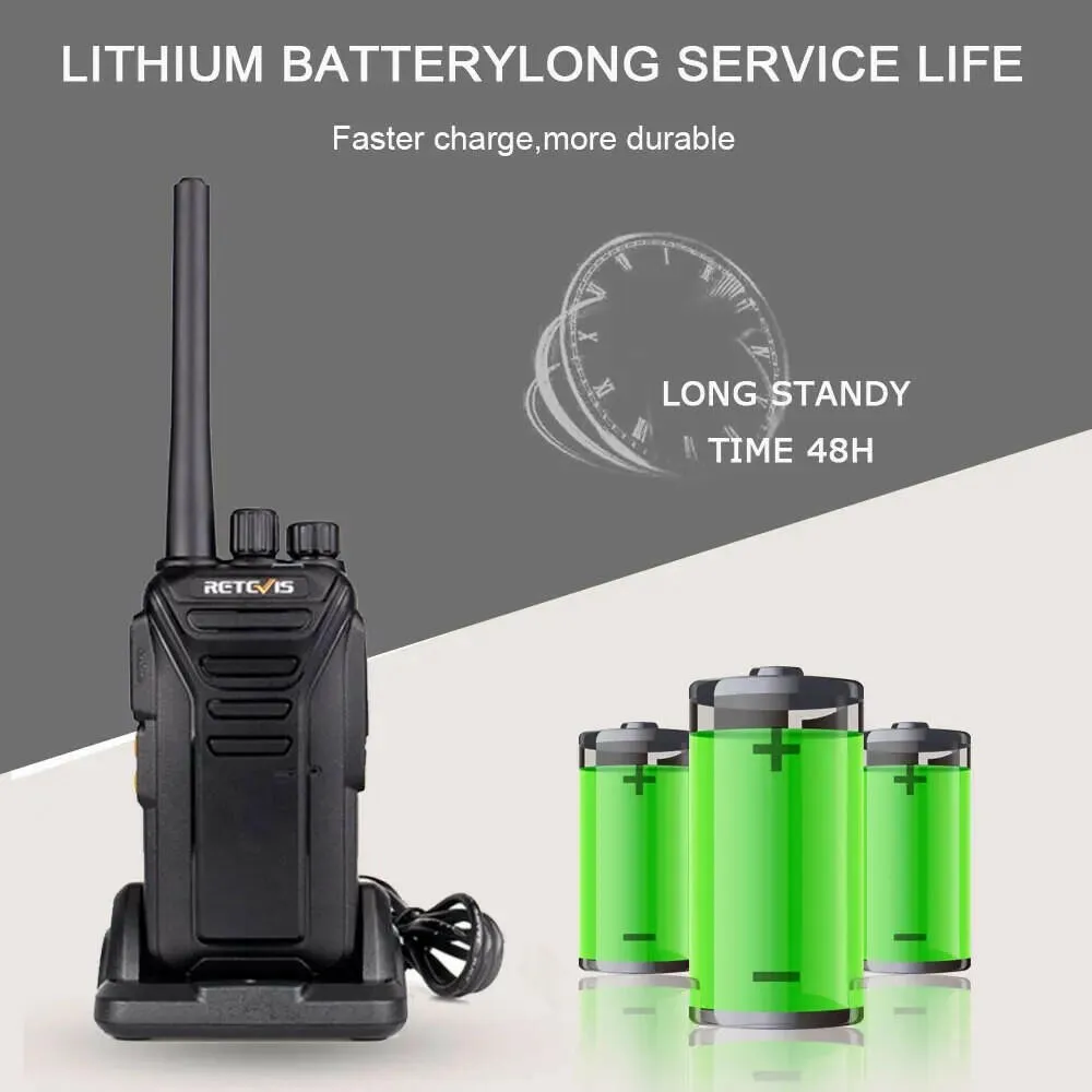 Retevis RT27 Walkie Talkie Licence-free PMR/FRS PMR446 Walkie-talkies 16/22CH VOX Scrambler Portable Two-Way Radio Transceiver