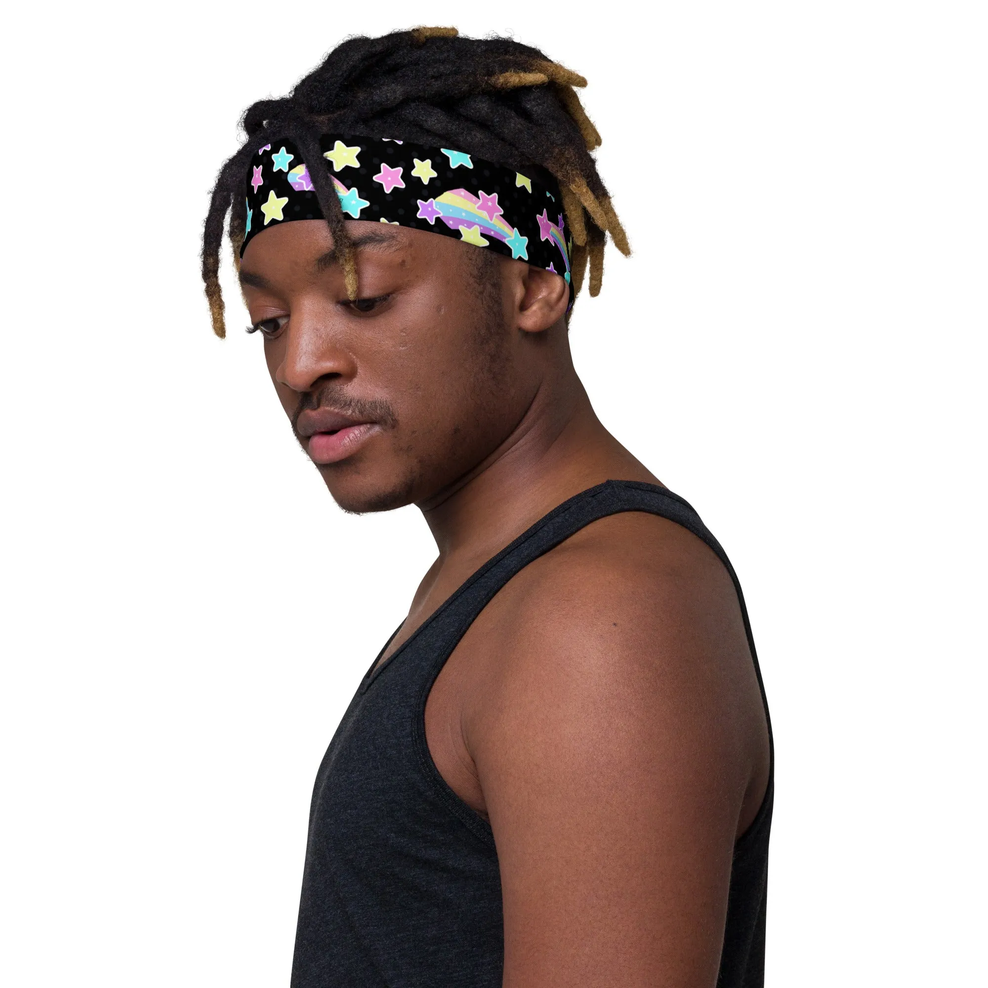 Starry Party Black Stretchable Headband