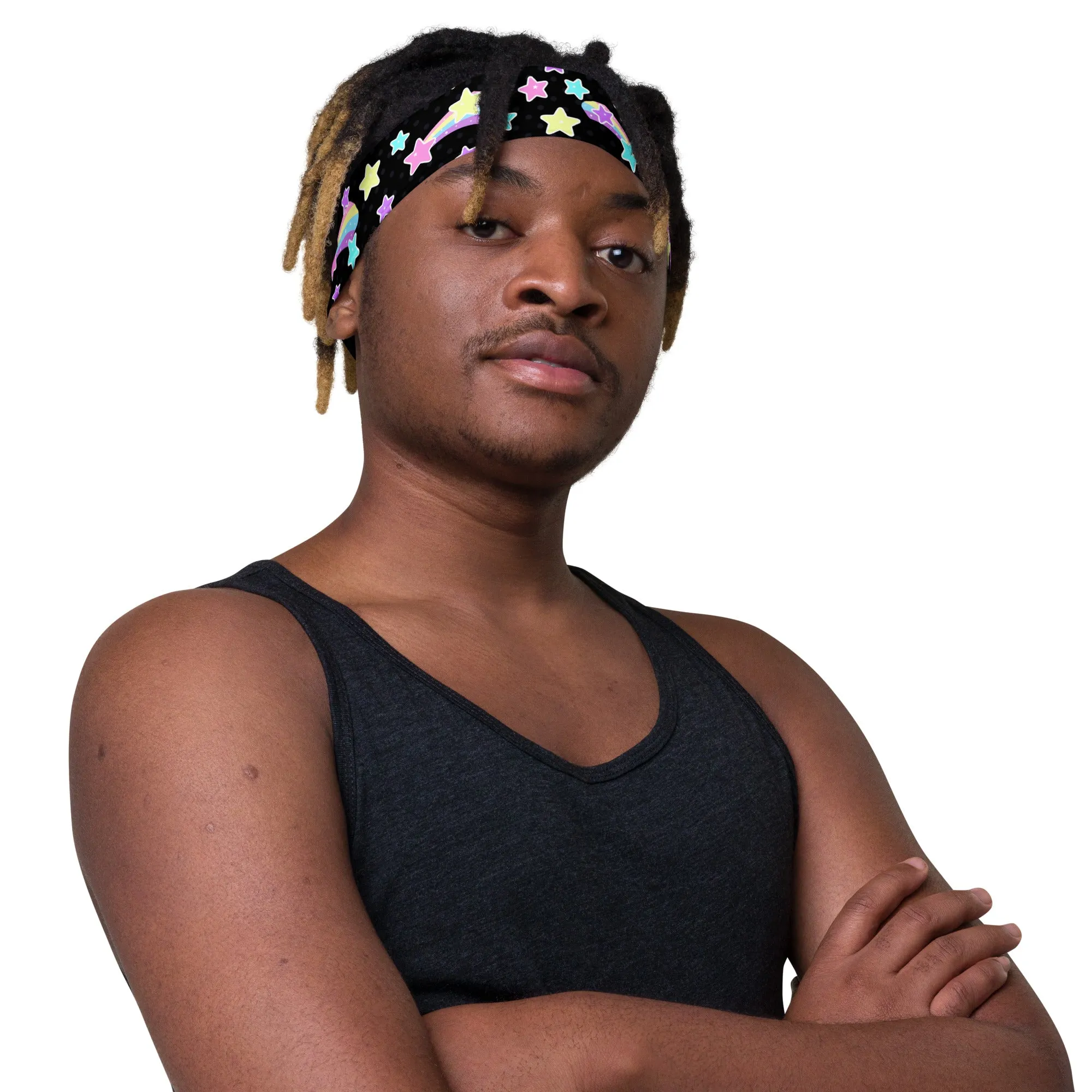 Starry Party Black Stretchable Headband