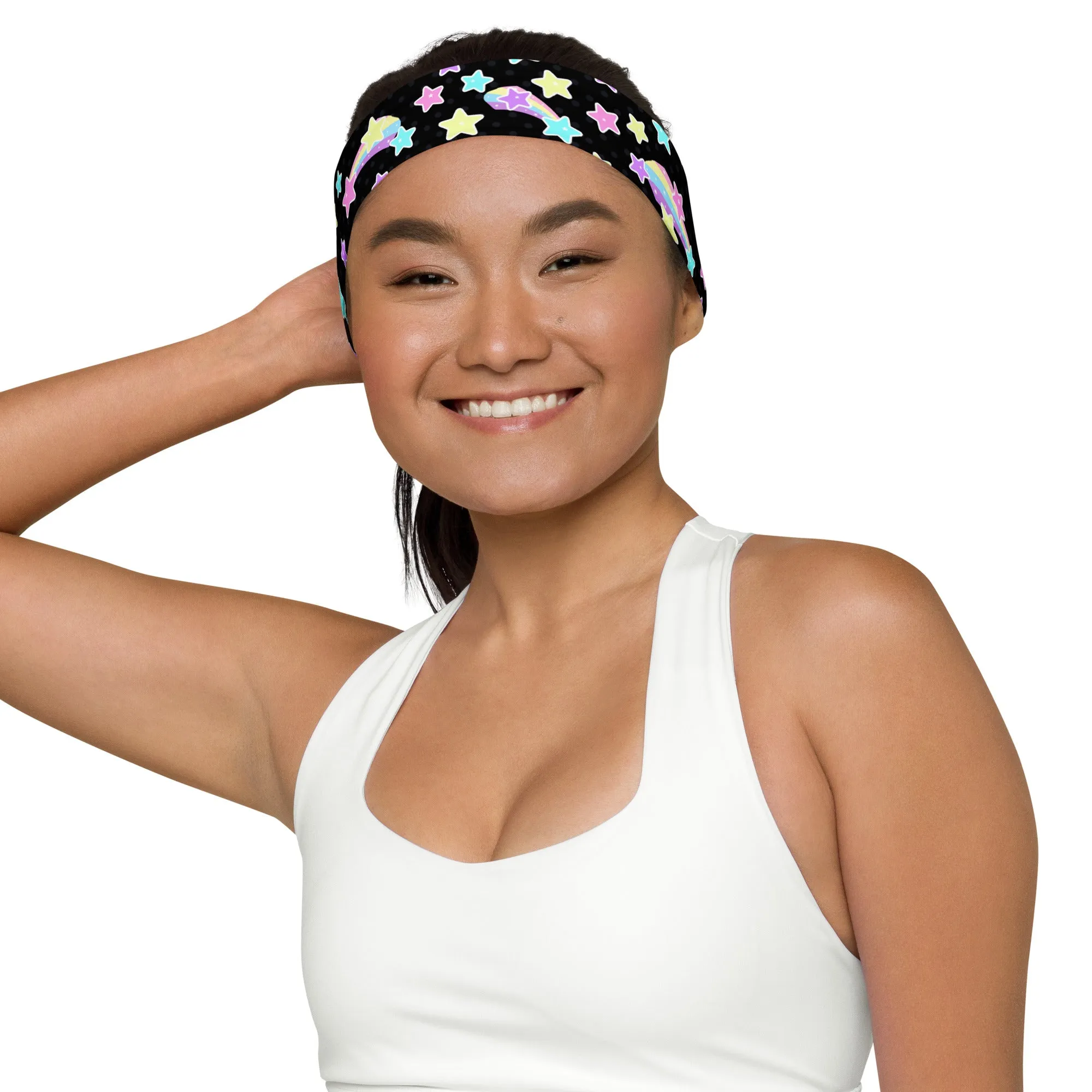 Starry Party Black Stretchable Headband