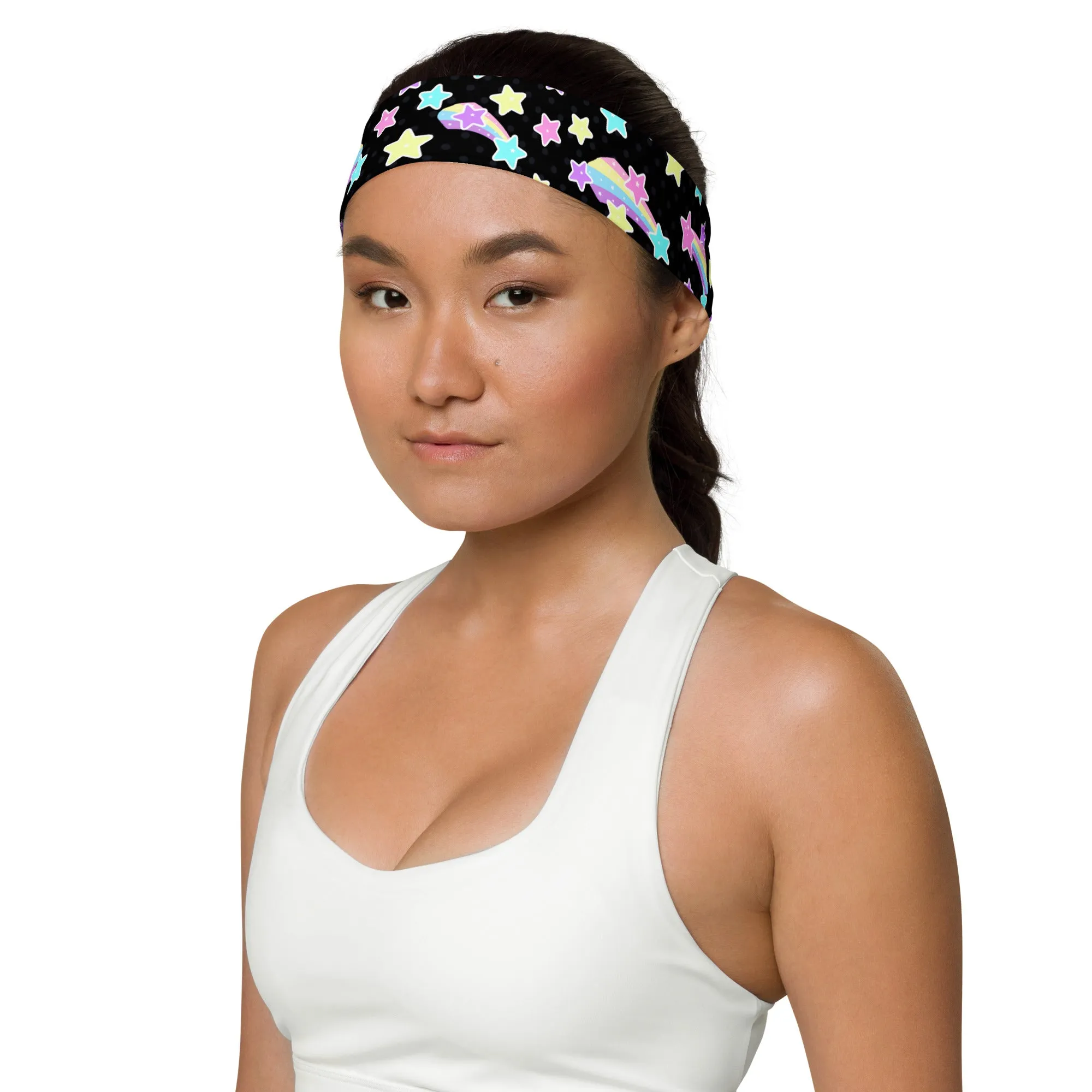 Starry Party Black Stretchable Headband