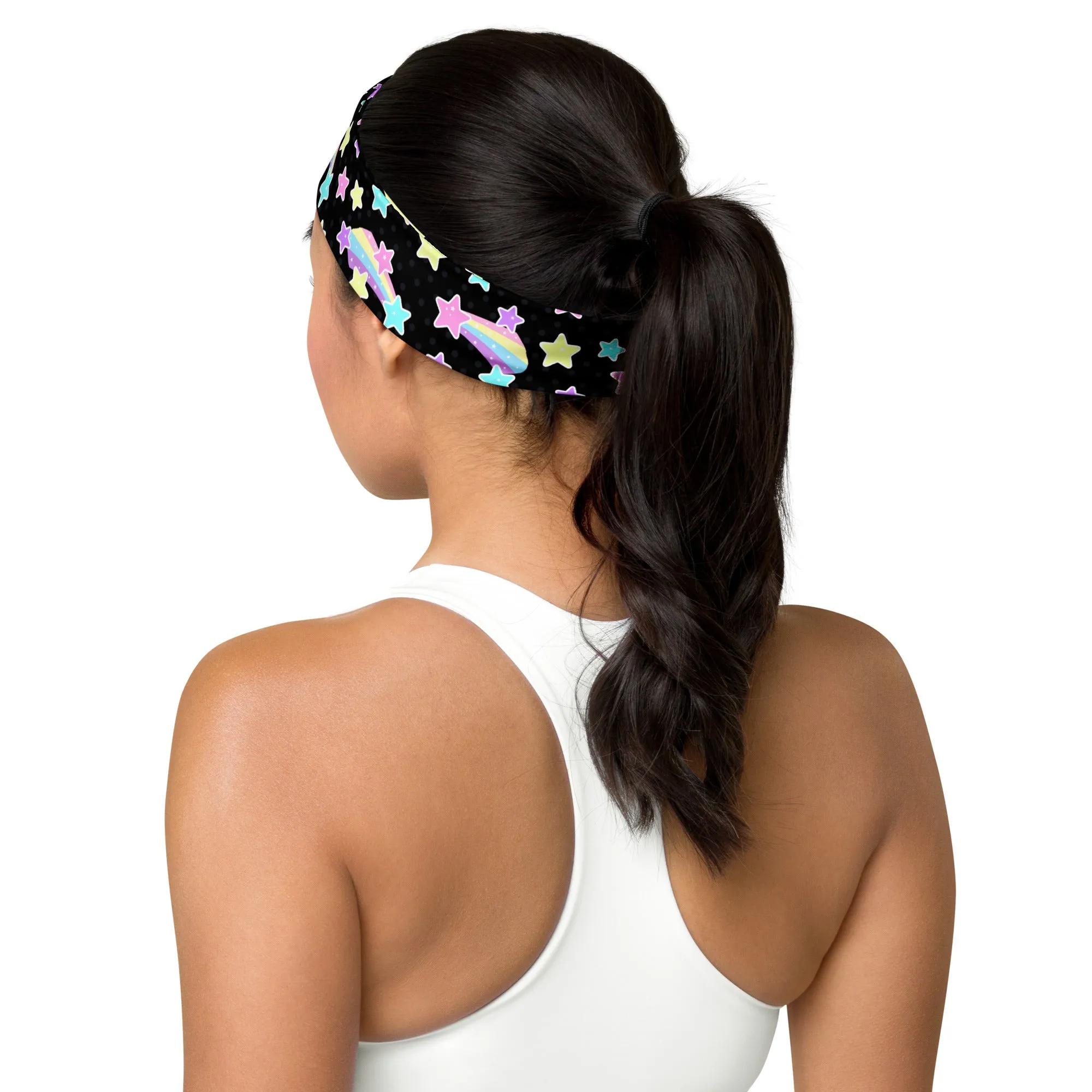 Starry Party Black Stretchable Headband
