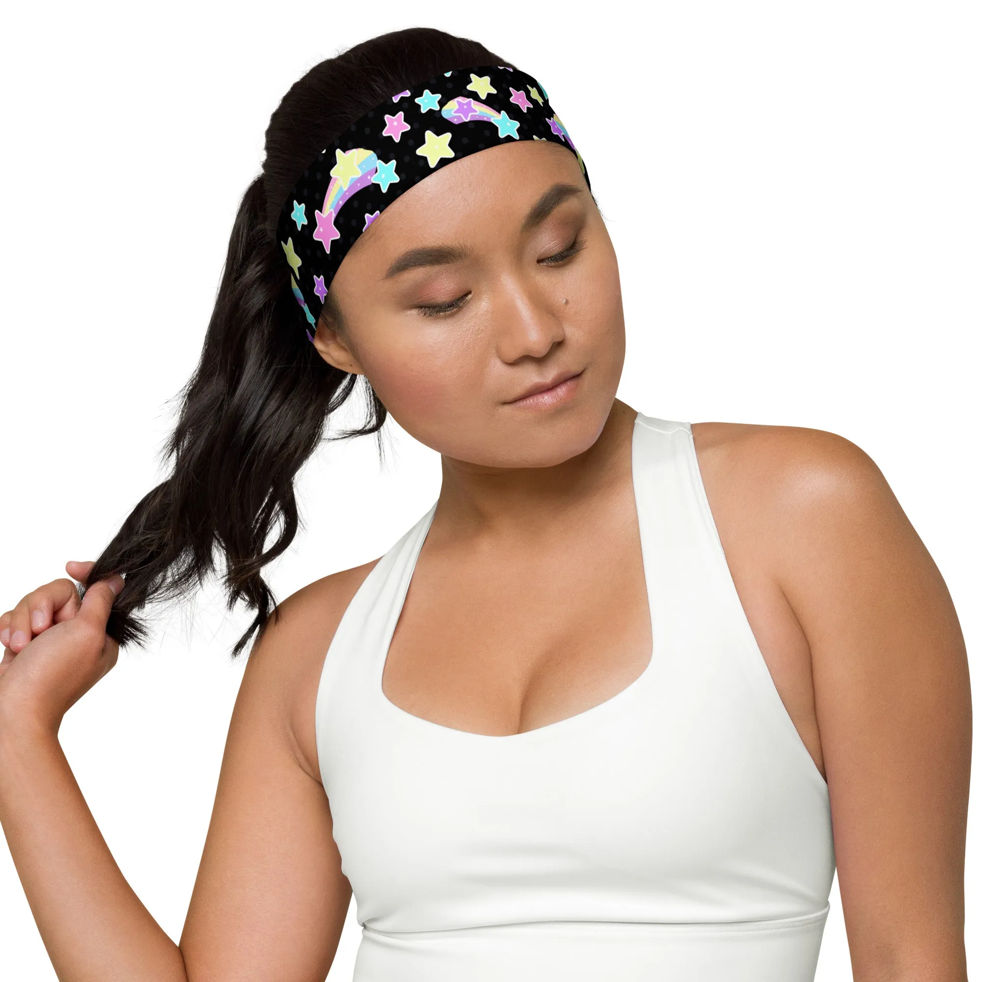 Starry Party Black Stretchable Headband