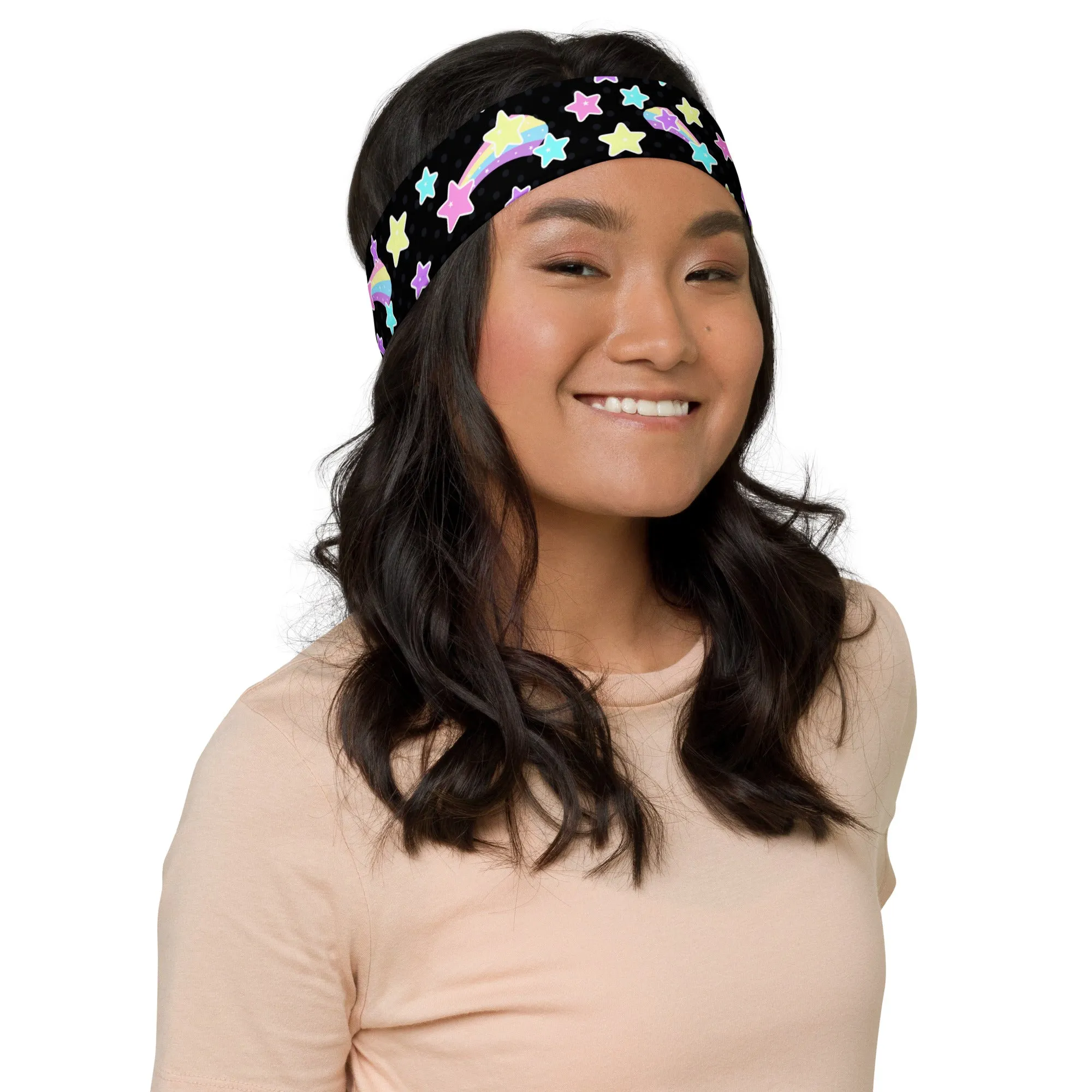 Starry Party Black Stretchable Headband