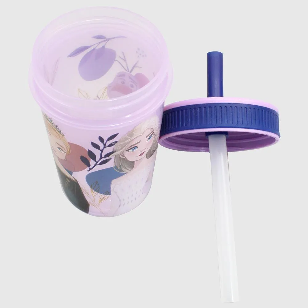 Stor Frozen Leakproof Silicone Straw Tumbler 465 ML