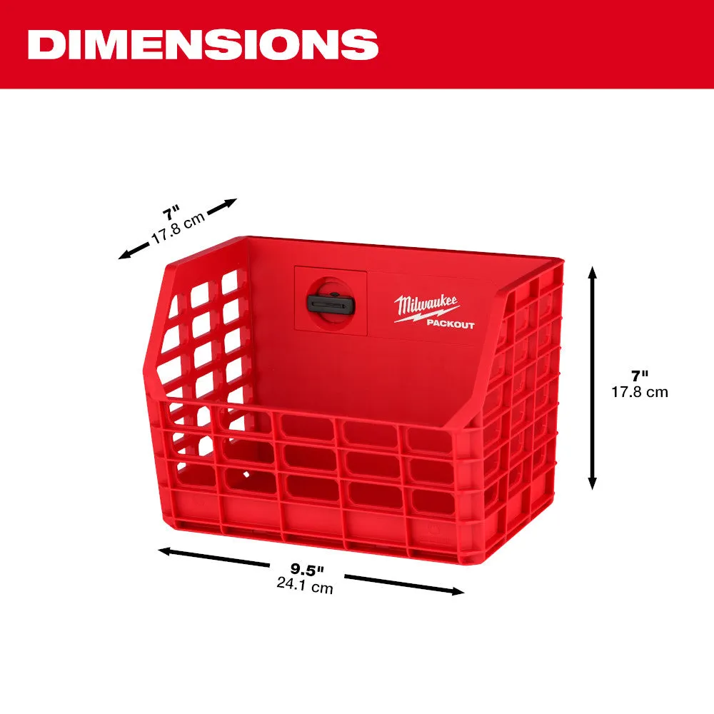 Storage Basket - Milwaukee PACKOUT™ Compact Wall Basket, 48-22-8342
