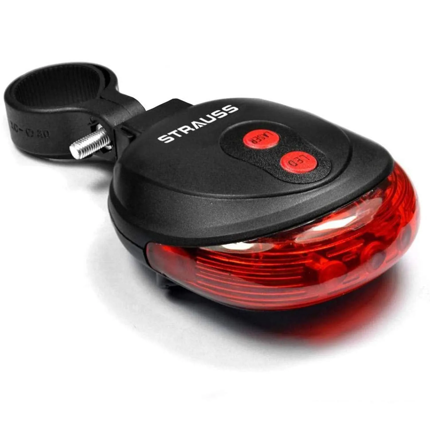 Strauss USB Rechargeable Bicycle Light Set | Super Bright Front Headlight & Rear Light | 4 Light Mode Options | IPX5 Waterproof Bike Lights for Night Riding | Ensures Cycling Safety