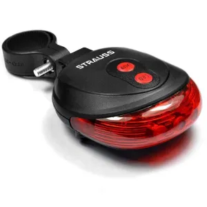 Strauss USB Rechargeable Bicycle Light Set | Super Bright Front Headlight & Rear Light | 4 Light Mode Options | IPX5 Waterproof Bike Lights for Night Riding | Ensures Cycling Safety