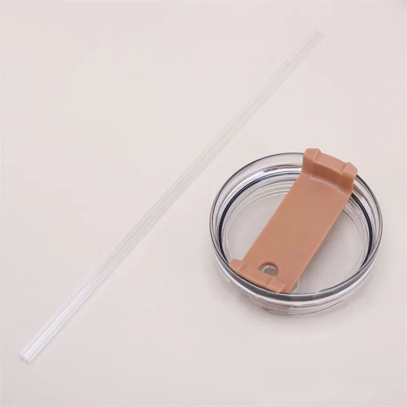 Straw Coffee Insulation Cup With Handle 40oz - Stainless Steel Water Bottle