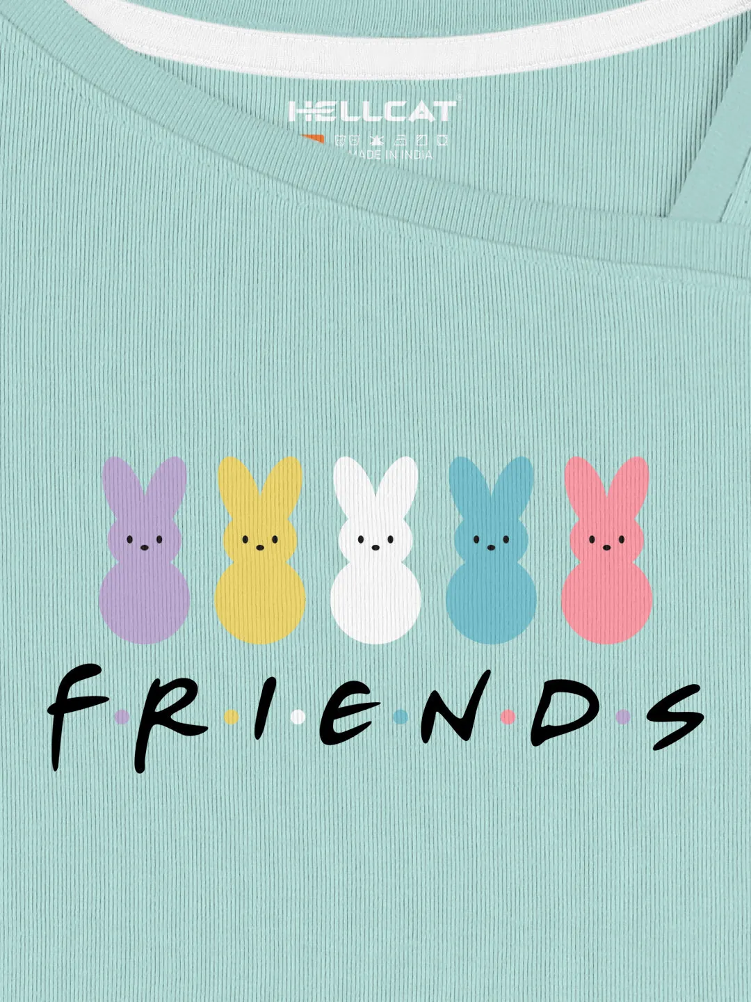 Trendy Printed Round Neck ShortSleeve Tshirt for Girls
