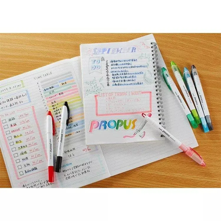 UNI PUS103T PROPUS WINDOW double-ended highlighter single set