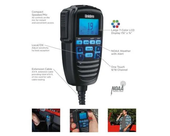 Uniden Bearcat Off-Road Compact CB Radio with Mic Display - CMX760