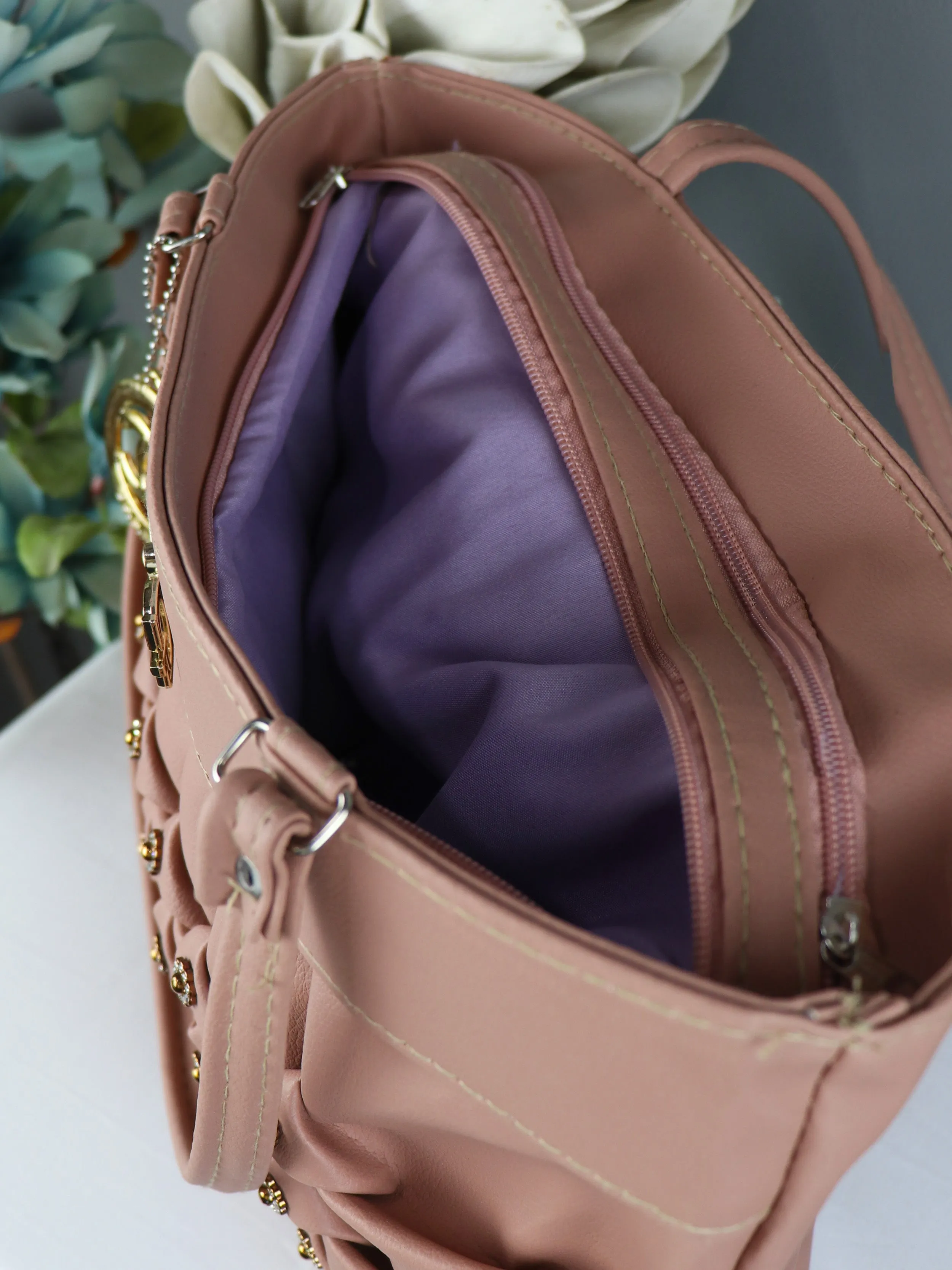 Women's DG Handbag Light Peach